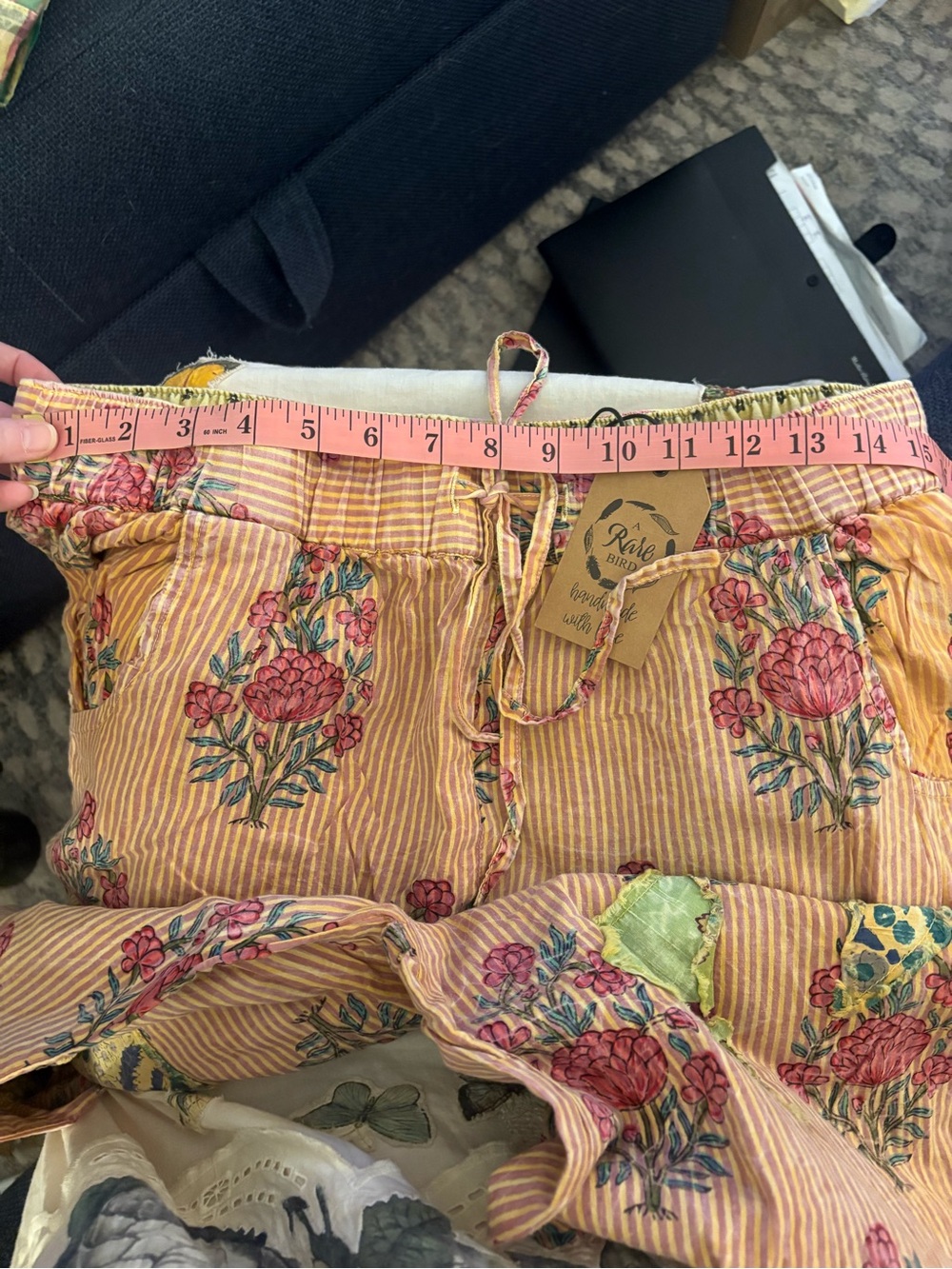 🔥 BRAND NEW Dahlia REVERSIBLE Pants by A Rare Bird - Vintage Patchwork Wide Leg - Picture 11 of 11